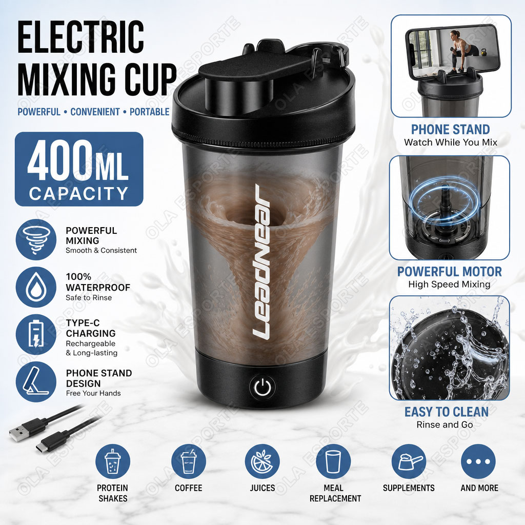 Protein Bar - Vaso Mezclador Eléctrico de 400ML con