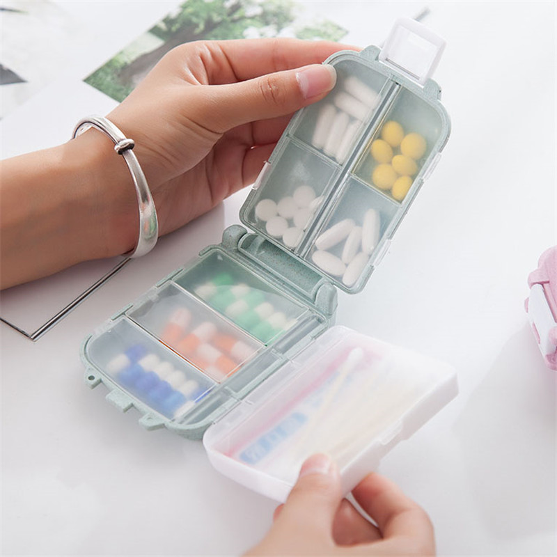 Seaweed Snack - Pastillero semanal con 8 rejillas, organizador