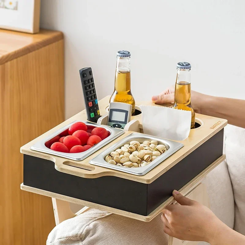 Bandeja rectangular de bambú,  - Food Snacks Drinks reseña y precio