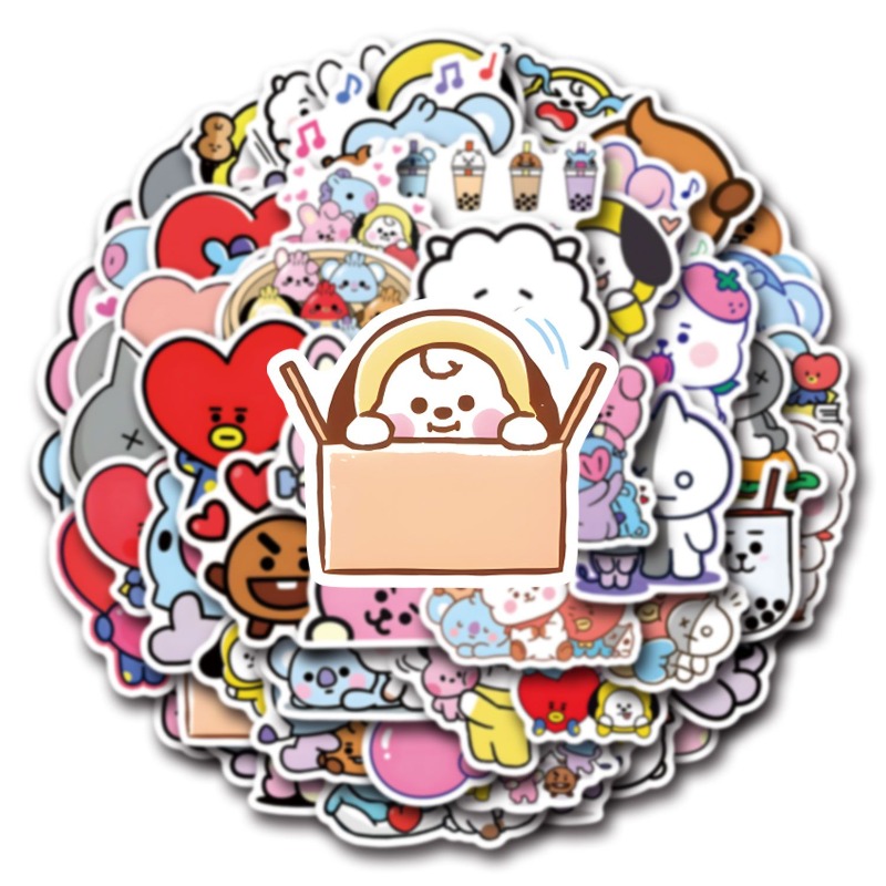 100/200PCS Pegatinas BT21 Chim - Cookies Pack reseña y precio