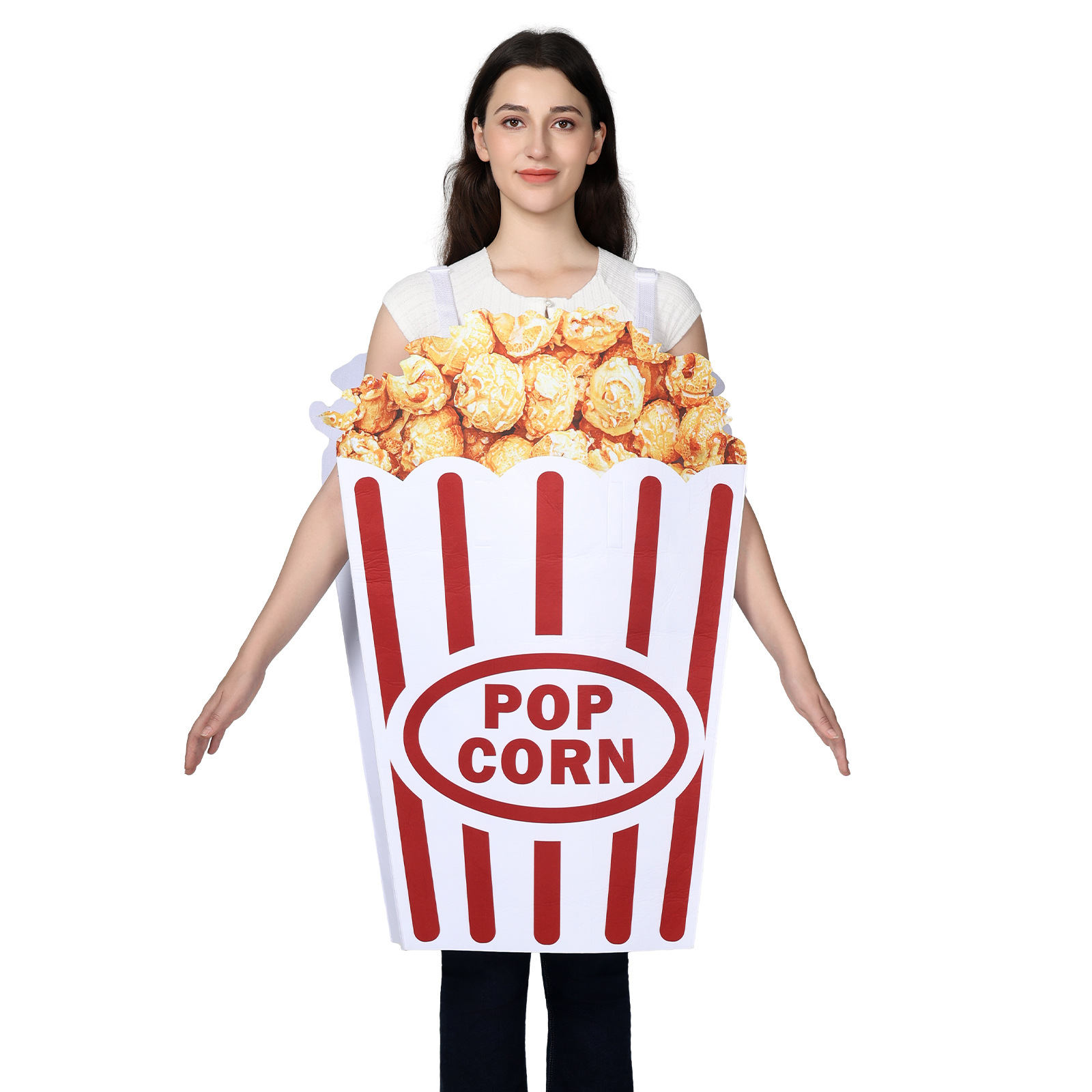 Disfraz de Caja de Palomitas d - Popcorn reseña y precio