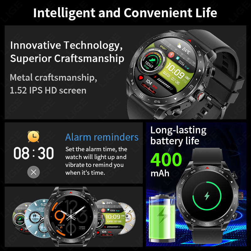 LIGE-reloj inteligente con aur - Seaweed Snack reseña y precio